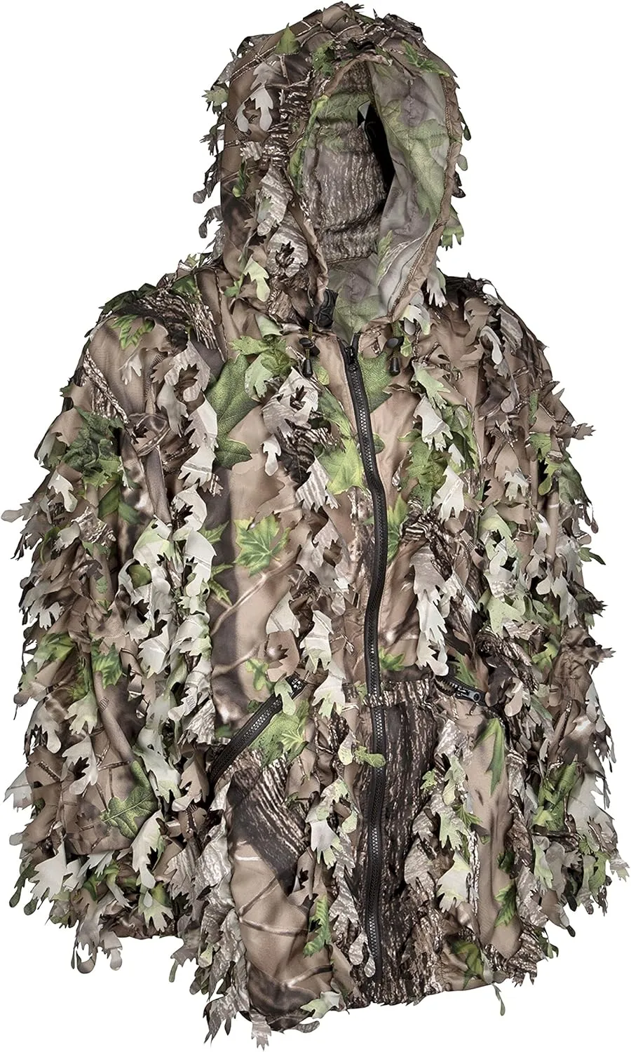 North Mountain Gear Woodland Camo Ghillie Suit 3D Leaf with Zippers and Pockets