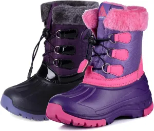 Nova Mountain Boy's and Girl's Waterproof Winter Snow Boots