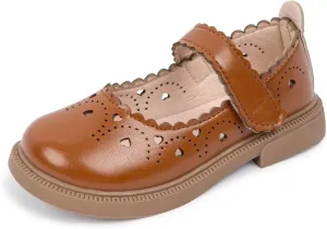 ohsofy Girls Oxford Flats Dress Shoes Casual Penny Loafers Comfort Non-Slip Sole Wedding Party School Uniform (Toddler/Little Kid)