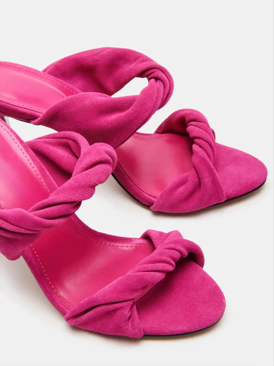 Open Toe High Heel Sandals for Women Kitten Heel Sandals Date Party Wedding Shoes