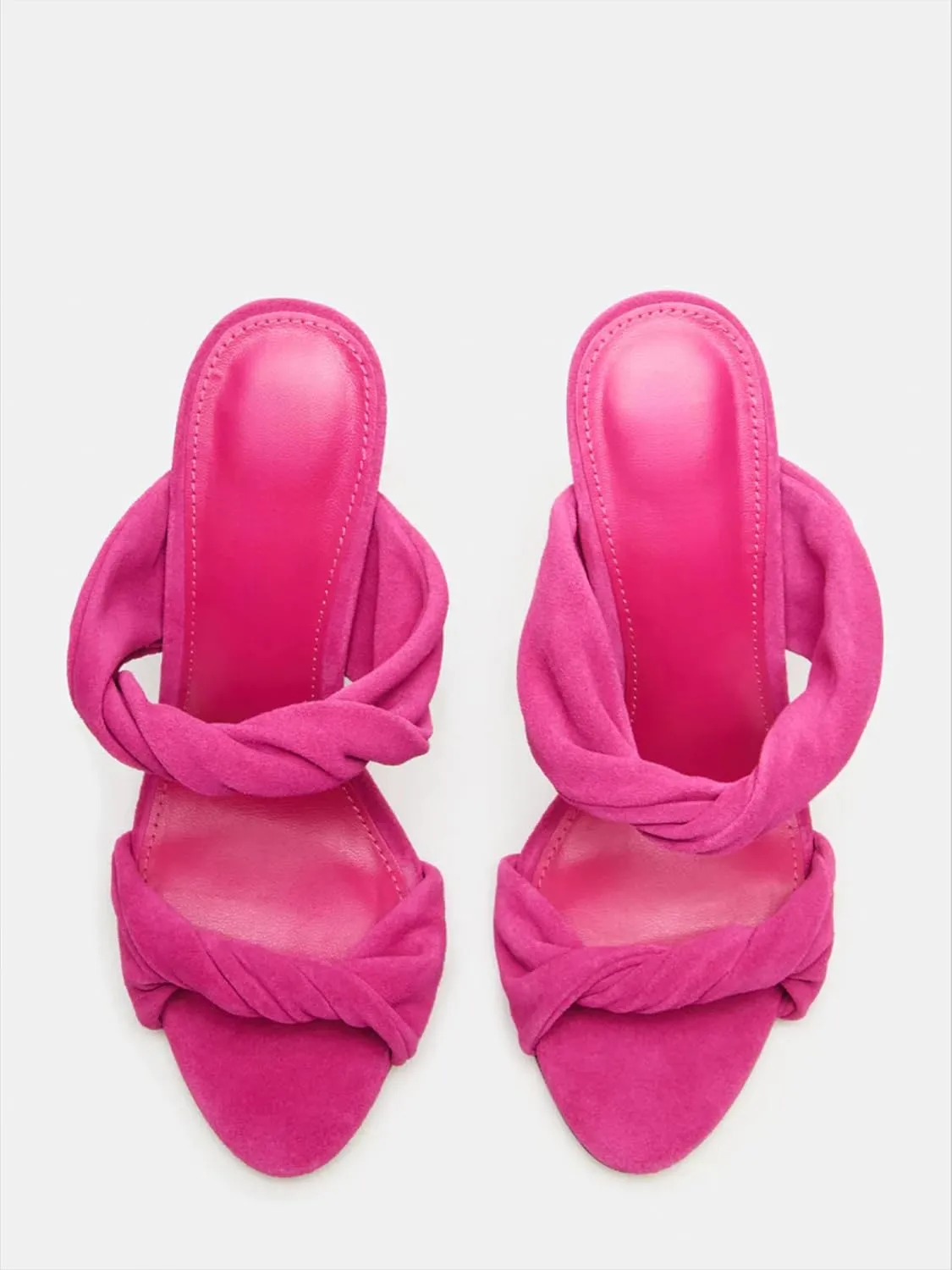Open Toe High Heel Sandals for Women Kitten Heel Sandals Date Party Wedding Shoes