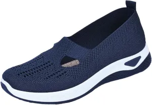 Orthopedic Shoes for Women Breathable Soft Slip On Running Shoes for Women Lether Shoes Dressy Casual Dress Sneakers Waterproof Tennis Shoe Trainers Shoe