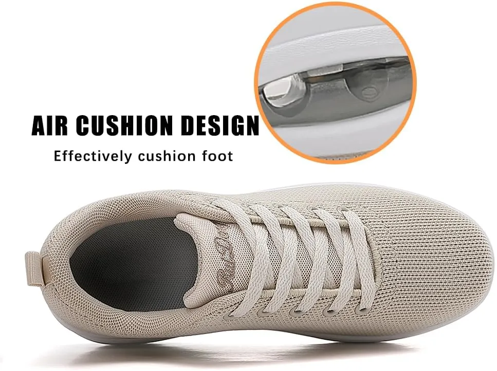 Oude Sneakers for Women Comfortable | Shoes for Women Traveling | 2 Inch Air Cushion Rocker Bottom
