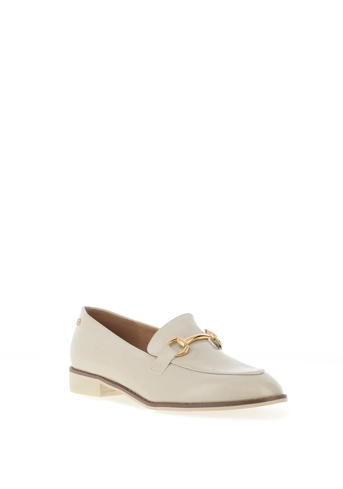 Patrizio Como Pertosa Patent Loafers, Cream