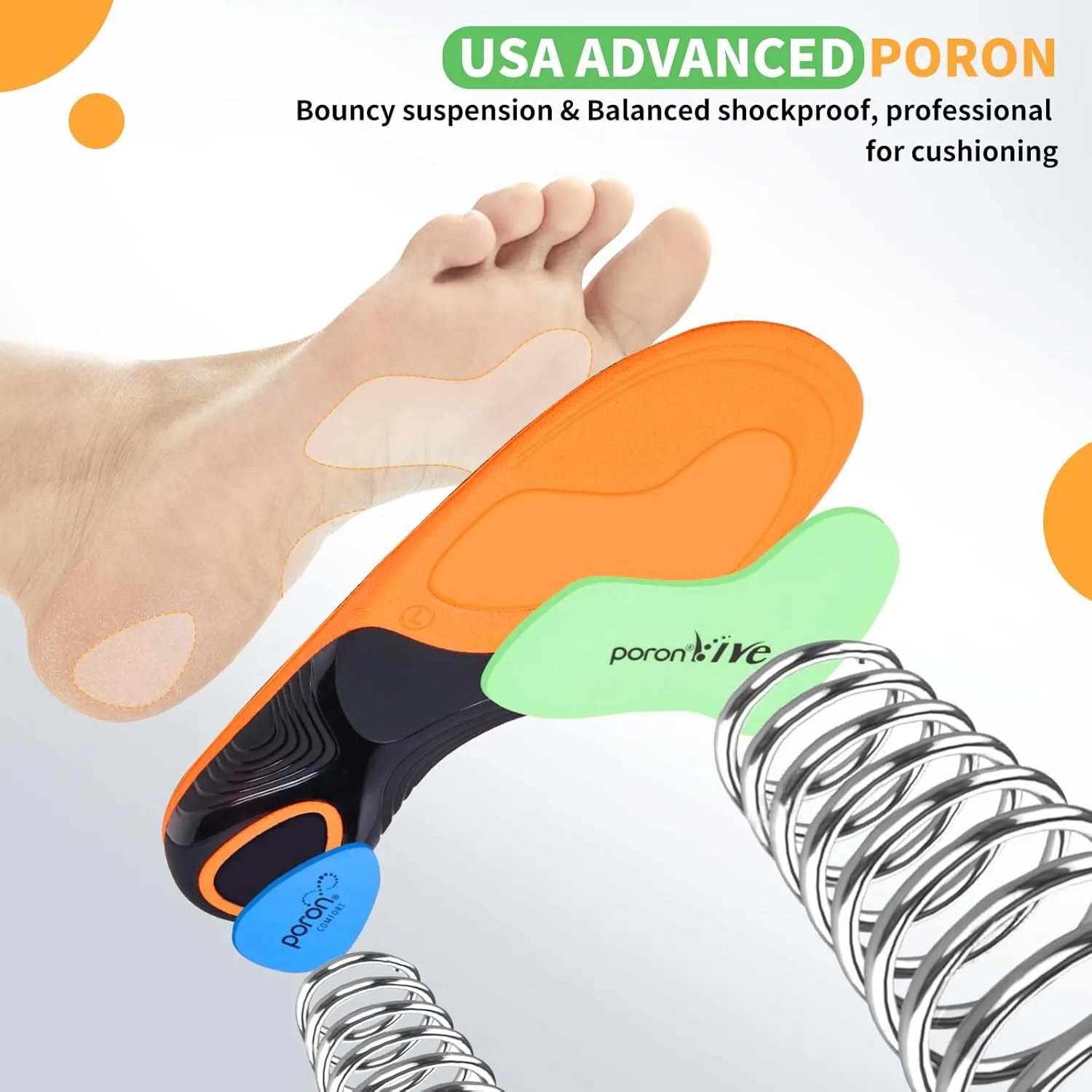 Plantar Fasciitis Relief Insoles Men Work Boots High Arch Support Shoe Inserts for Women, Heavy Duty Orthotics for Standing All Day Flat Feet Achilles Tendoniti Basketball -L