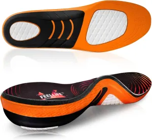 Plantar Fasciitis Relief Shoe Insoles [1-Pair], Arch Support Insoles, Running Athletic Gel Shoe Inserts, Orthotic Inserts for Arch Pain [Trim to Fit: Women 4-8]