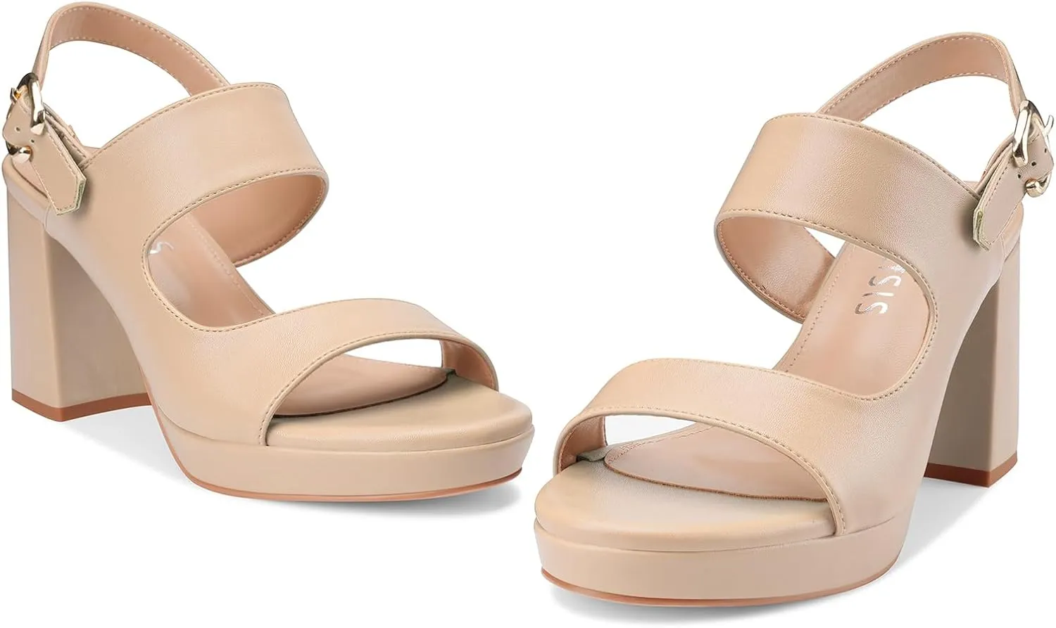 Platform Heels for Women Comfy Chunky Block Heeled Sandal Open Toe Ankle Strap Mid Heel Slingback Sandals Summer Pary Dress Shoes
