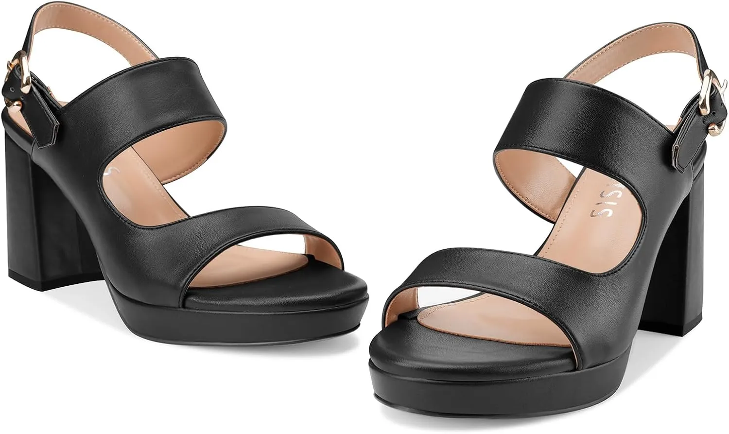 Platform Heels for Women Comfy Chunky Block Heeled Sandal Open Toe Ankle Strap Mid Heel Slingback Sandals Summer Pary Dress Shoes