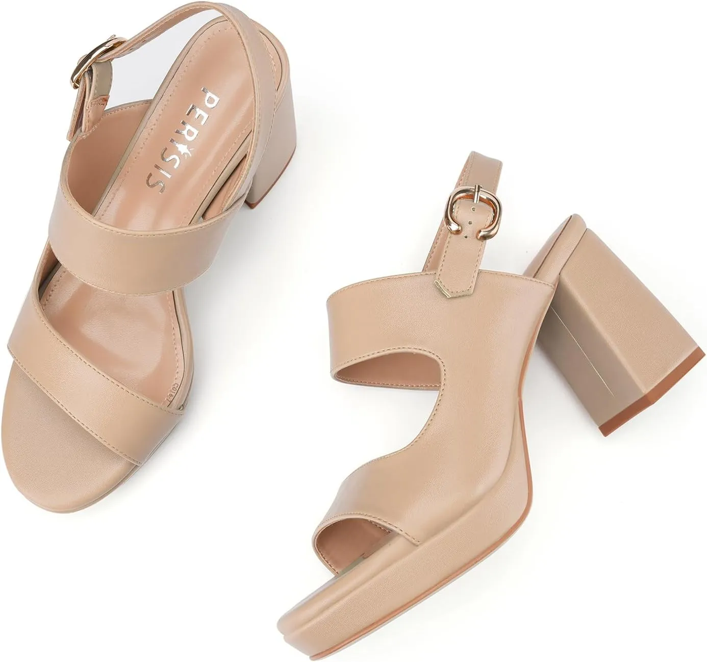 Platform Heels for Women Comfy Chunky Block Heeled Sandal Open Toe Ankle Strap Mid Heel Slingback Sandals Summer Pary Dress Shoes
