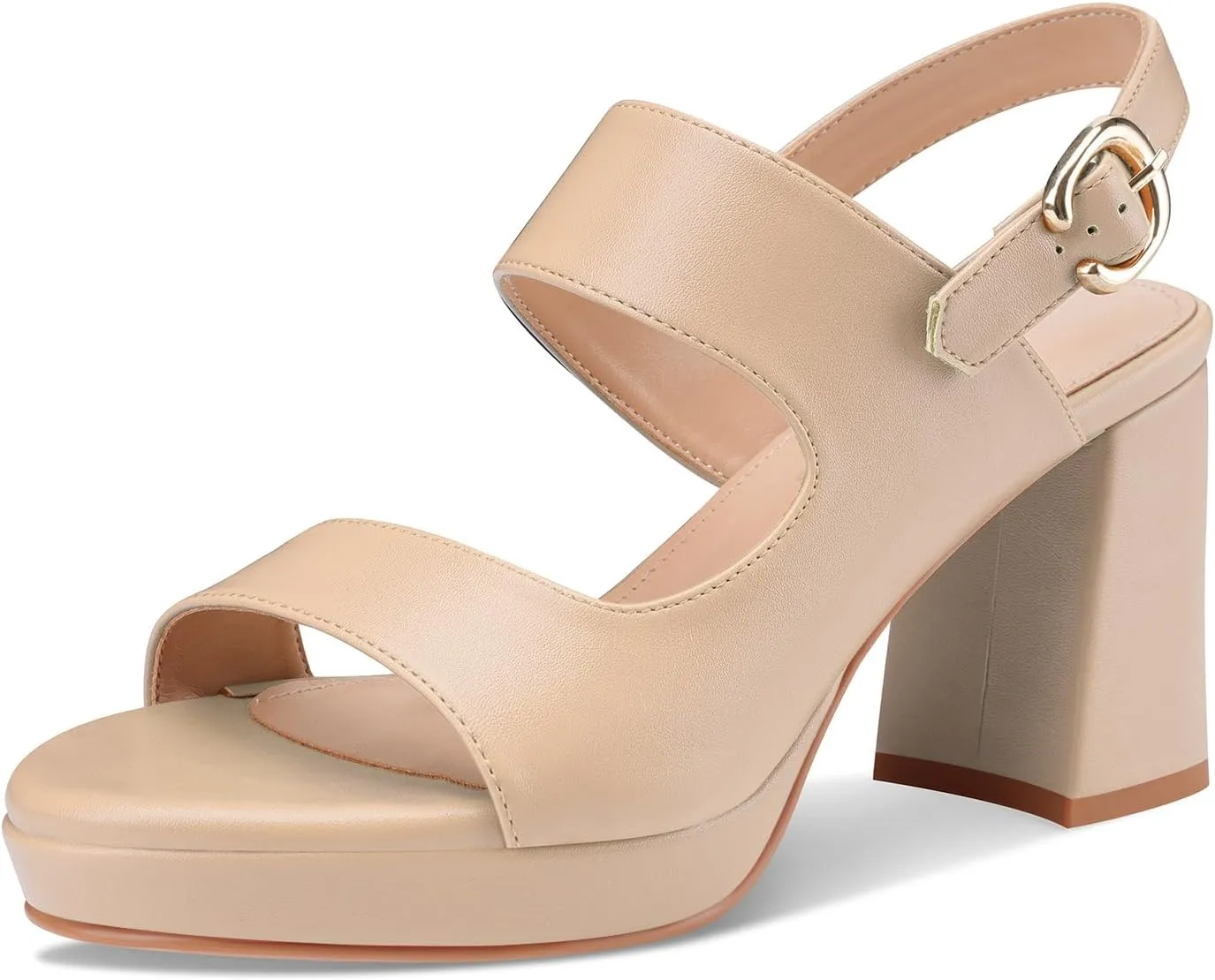 Platform Heels for Women Comfy Chunky Block Heeled Sandal Open Toe Ankle Strap Mid Heel Slingback Sandals Summer Pary Dress Shoes