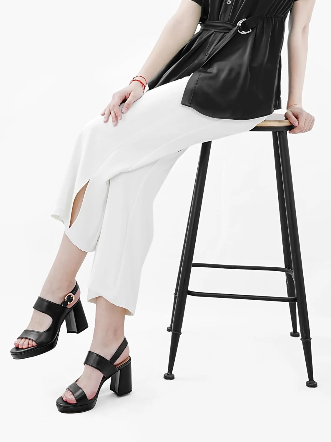 Platform Heels for Women Comfy Chunky Block Heeled Sandal Open Toe Ankle Strap Mid Heel Slingback Sandals Summer Pary Dress Shoes