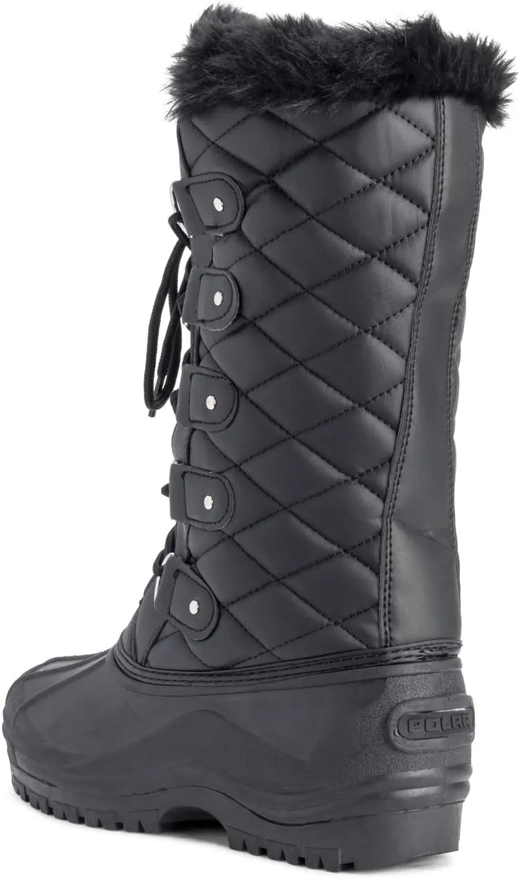 POLAR Womens Waterproof Tactical Mountain Walking Snow Knee Boots