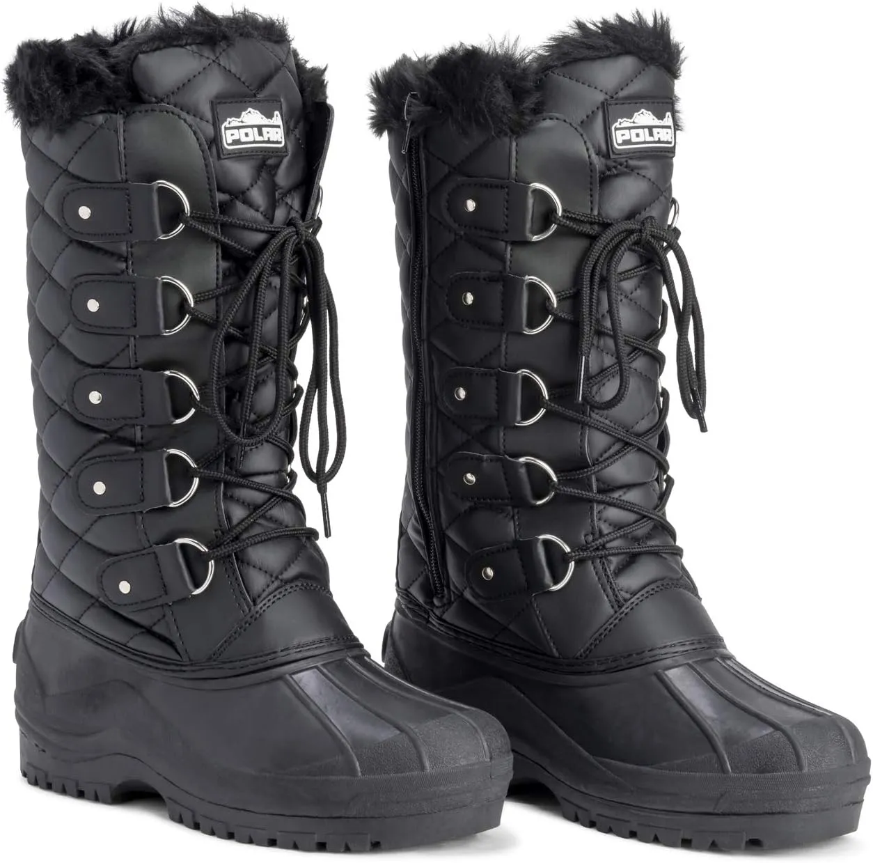 POLAR Womens Waterproof Tactical Mountain Walking Snow Knee Boots