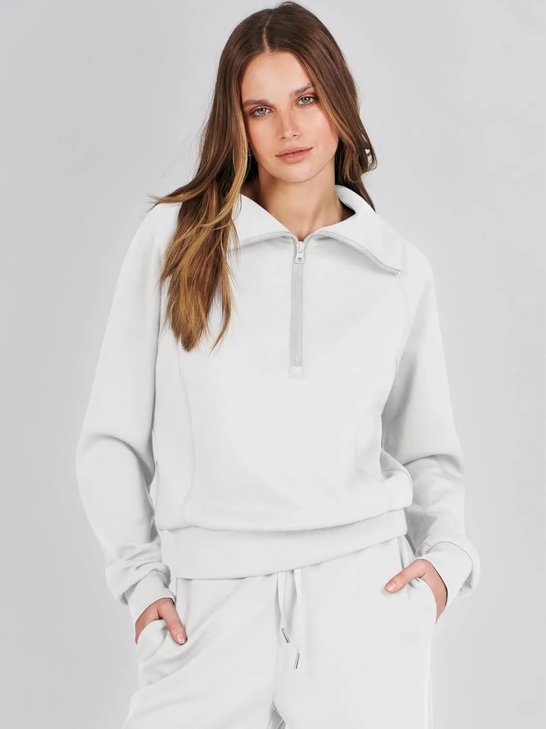 Prinbara Women 2 Piece Outfits Lounge Sets 2024 Winter Oversized Sweatshirt Wide Leg Pant Casual Matching Sweat Set Tracksuit