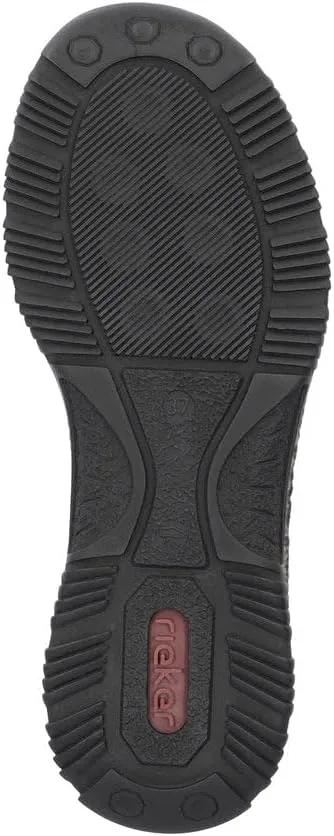 Rieker N3267 Nikita Slip-On Women's Sneakers - Lightweight Walking Shoes with Shock-Absorbing Sole, Elastic Lacing, Premium Cushioning Footbed for Everyday Wear