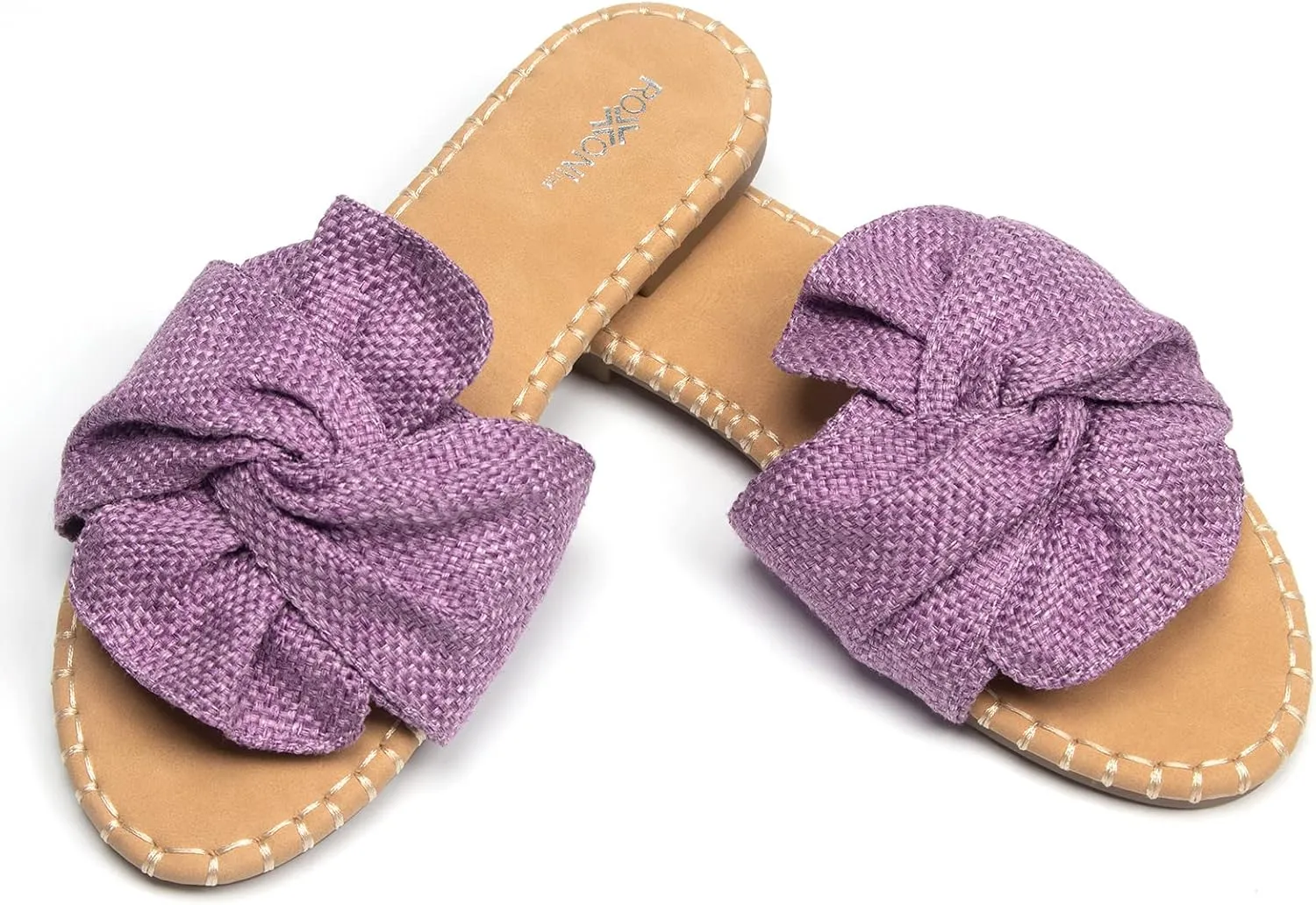Roxoni Women Open Toe Sandal Indoor Outdoor Slides Shoes Spring Summer Slippers