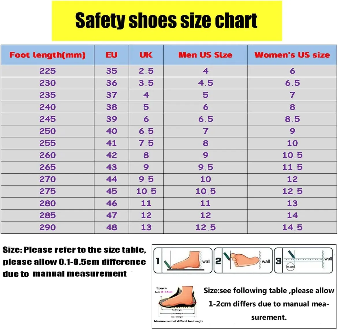 Safety Composite Toe Working Boots,Perfect for Industrial and Construction site, Slippery Kitchen，Manufacture and Warehouse use,