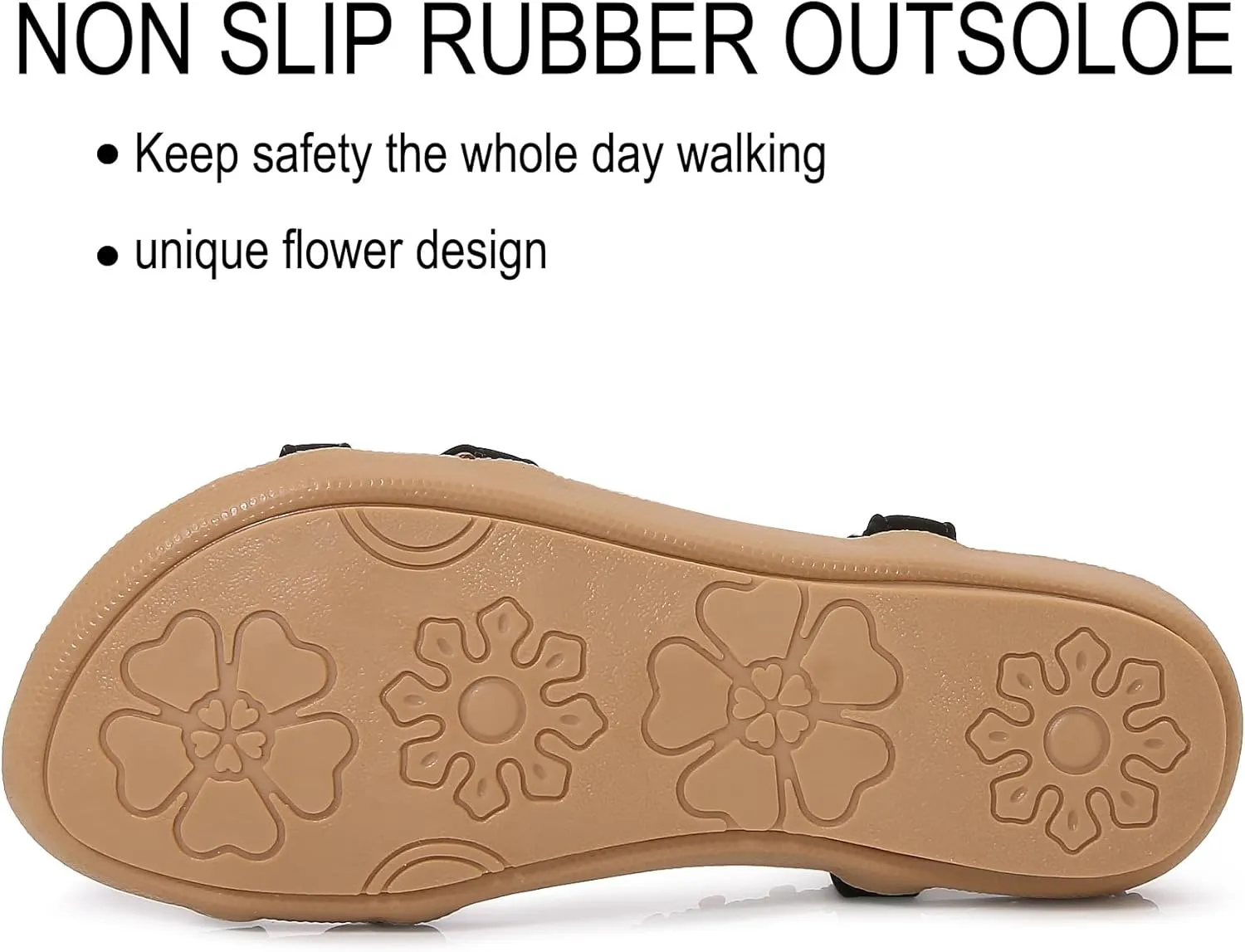 Sandals for Women Dressy Summer Flat Casual Open Toe Bohemia Sandals Lightweight Walking Shoes