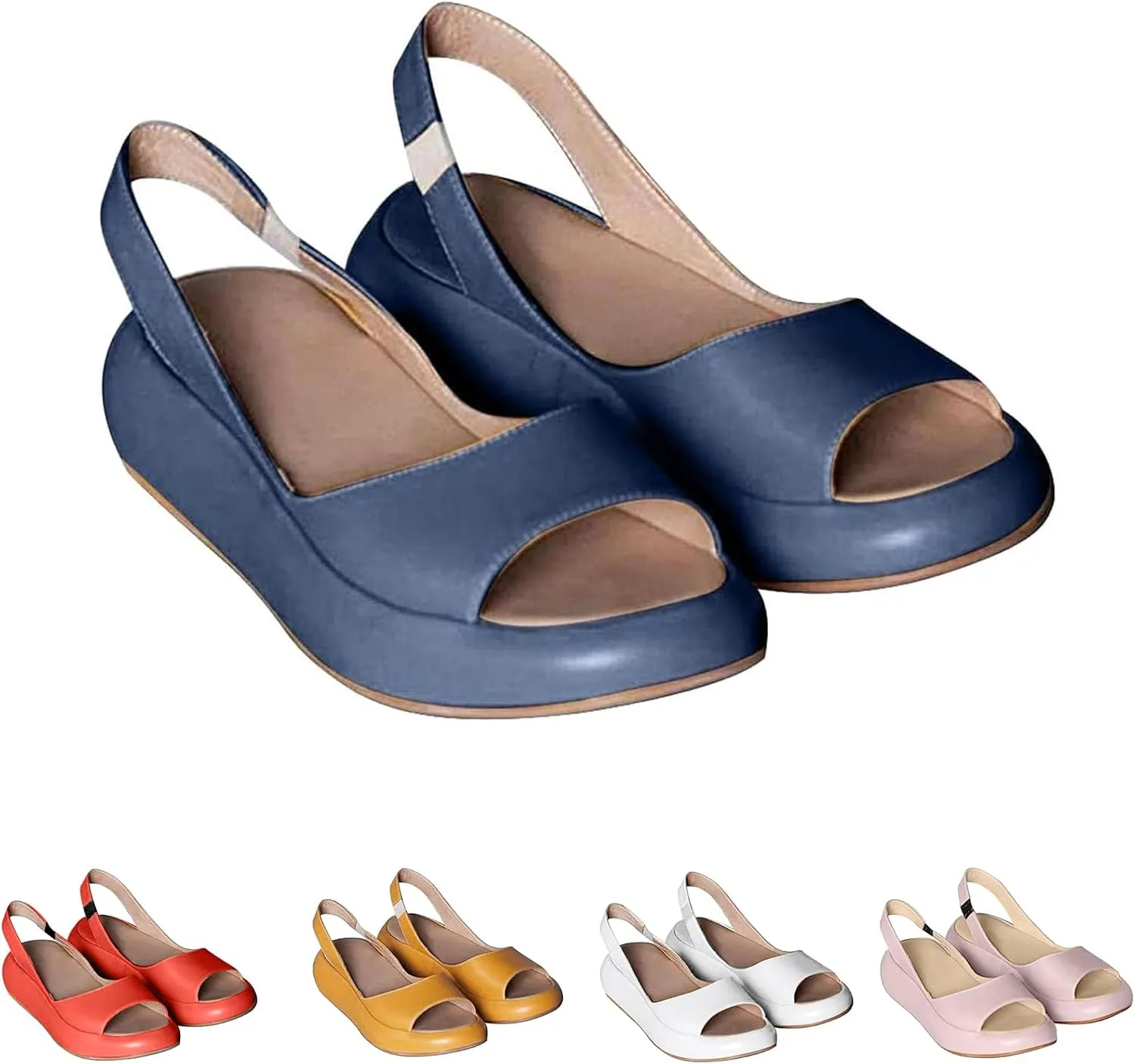 Sandals, Sandals for Women, Women's Ultra-Comfy Casual Flat Orthotic Sandal,Suitable for All Foot Shapes