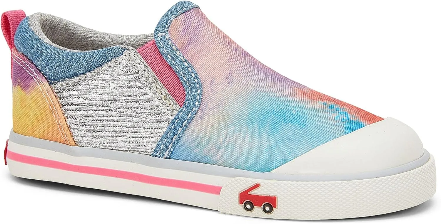 See Kai Run, Italya Sneakers for Little Kids, Silver Sky, Toddler 5