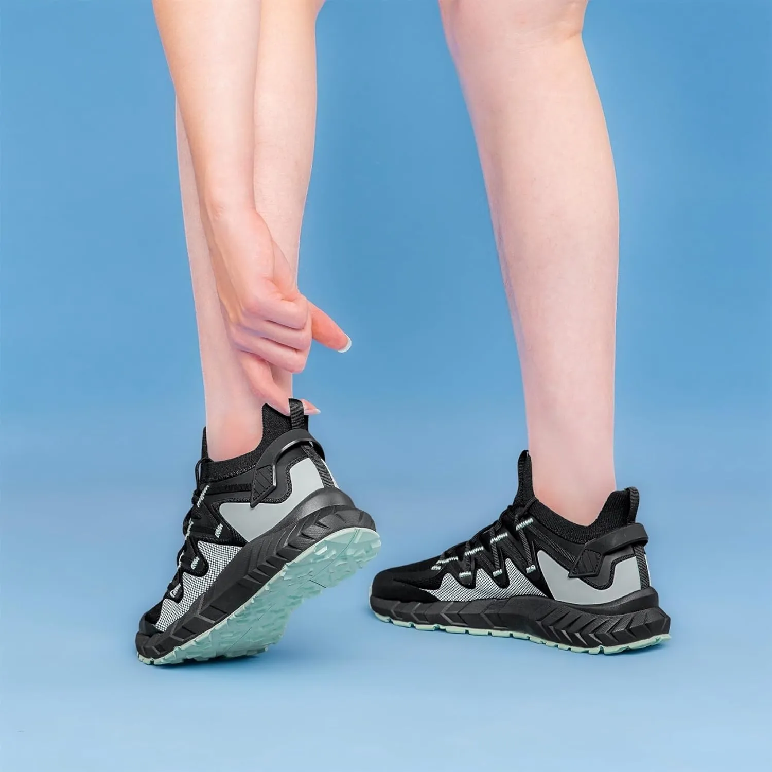SILLENORTH Women's Road Running Shoes Lace Up Comfy Athletic Fashion Sneakers Non-Slip Walking Jogging Shoes