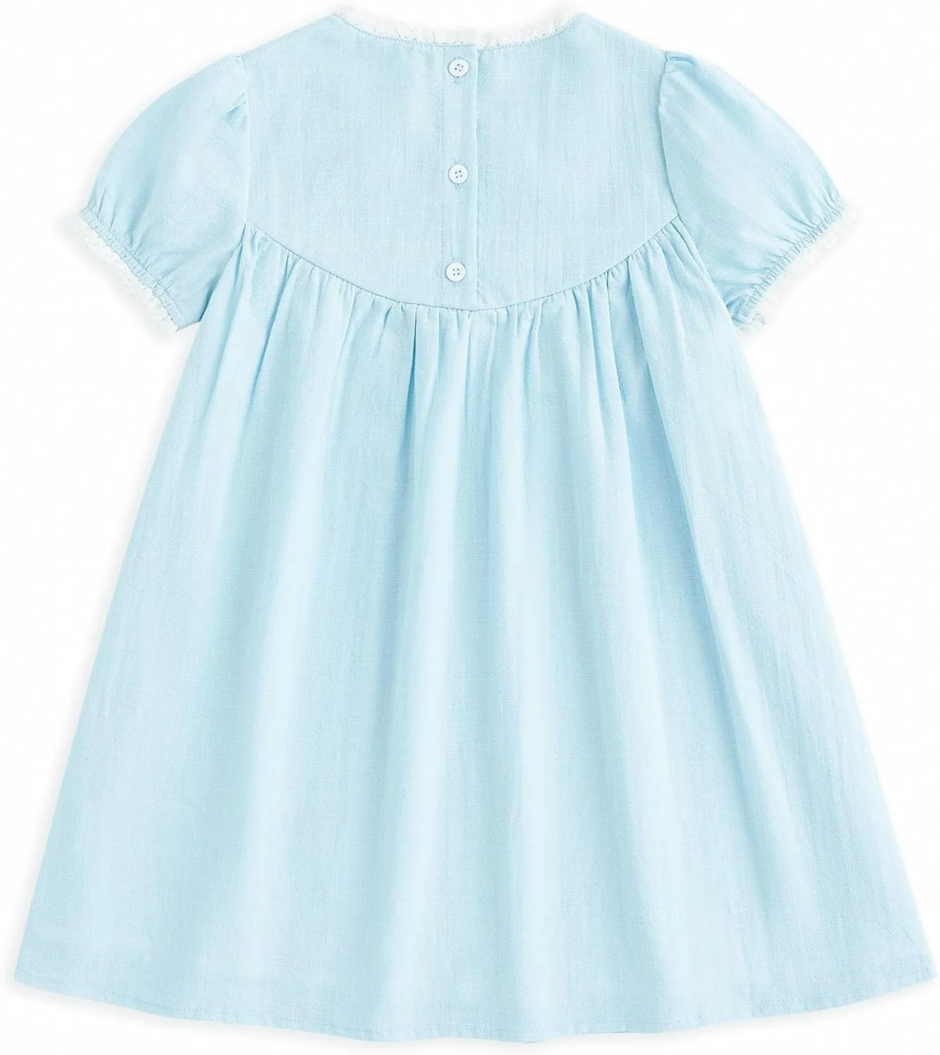 Simplee kids Baby Girl Dress Toddler Casual Dresses Summer Solid Color Floral Girl Clothes