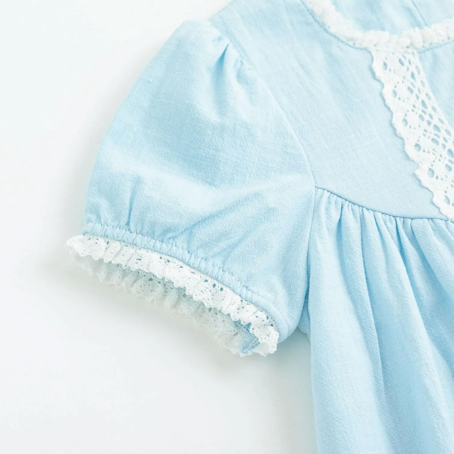 Simplee kids Baby Girl Dress Toddler Casual Dresses Summer Solid Color Floral Girl Clothes
