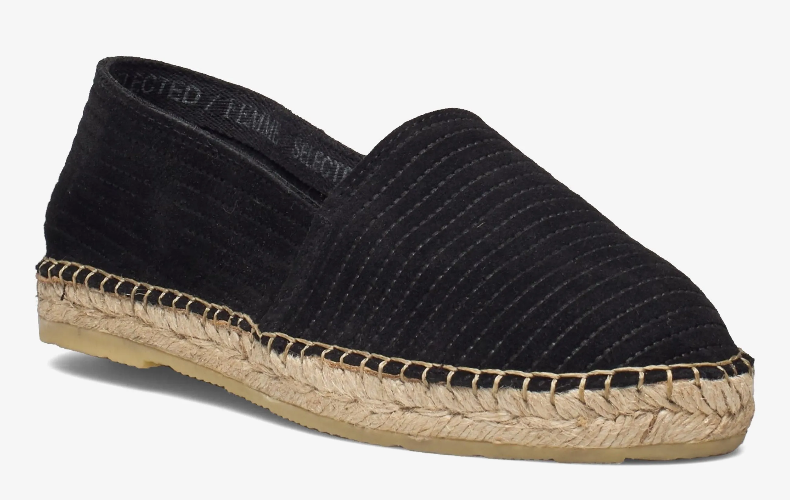 SLFellen Suede Espadrilles Black