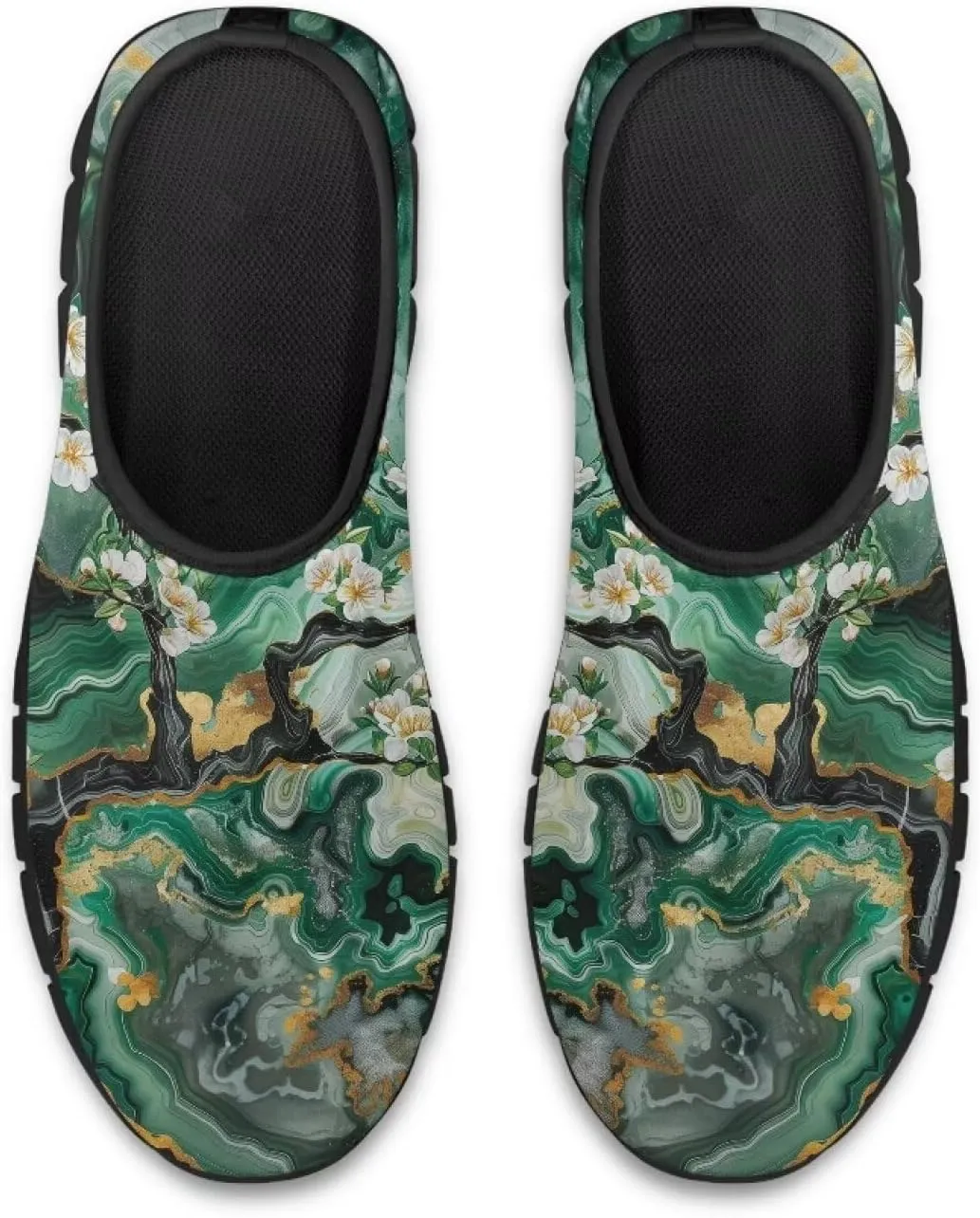 Slip On Tennis Shoes Women Casual Women's Flats Size 5.5-11.5 Black
