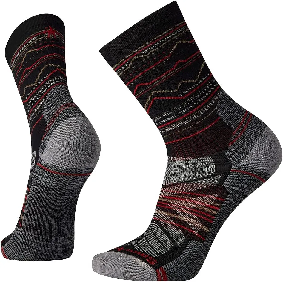 Smartwool Men's Hike Mountain Range Pattern Crew Socks