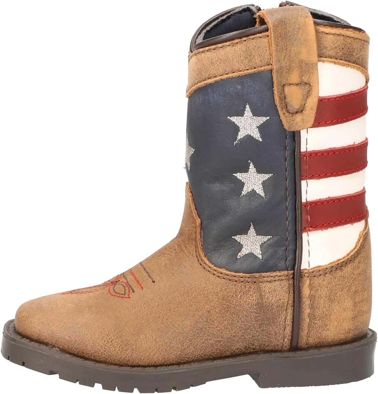 Smoky Mountain Boots Toddlers' Autry Western Boot, Stars And Stripes, Medium, Size 5 US