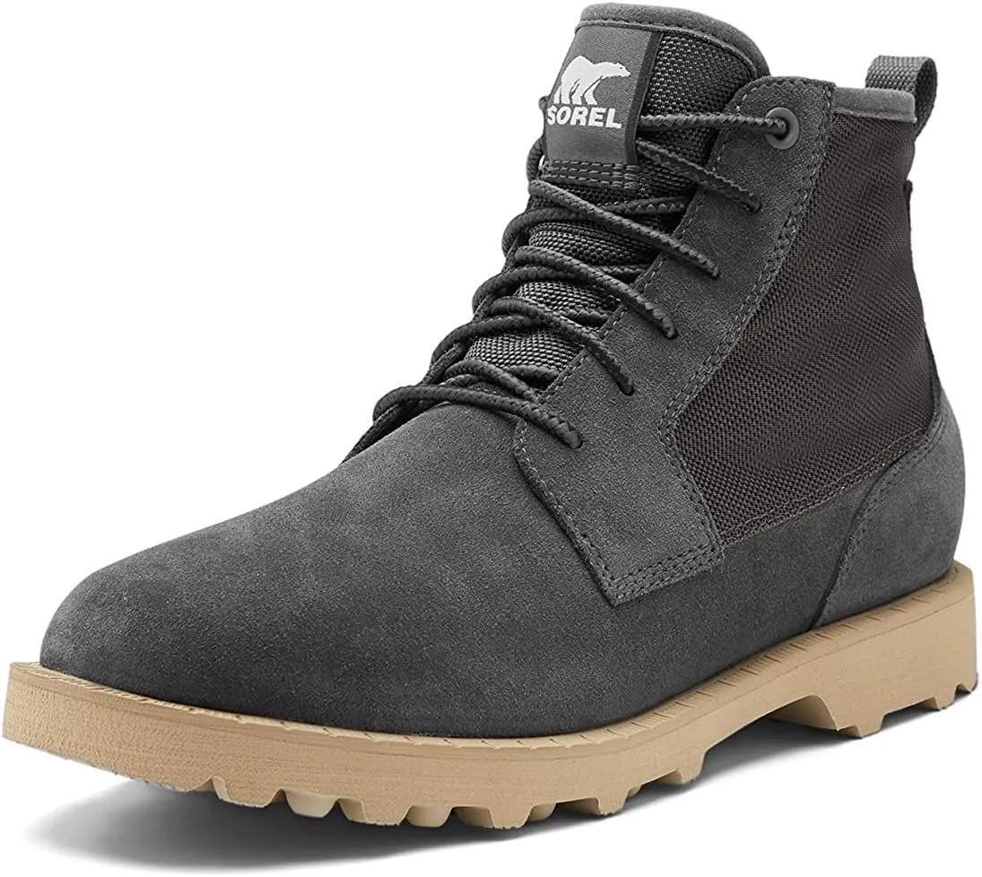 Sorel Men's Caribou Mod Chukka WP Boot — Waterproof Suede & Nylon Rain Boots