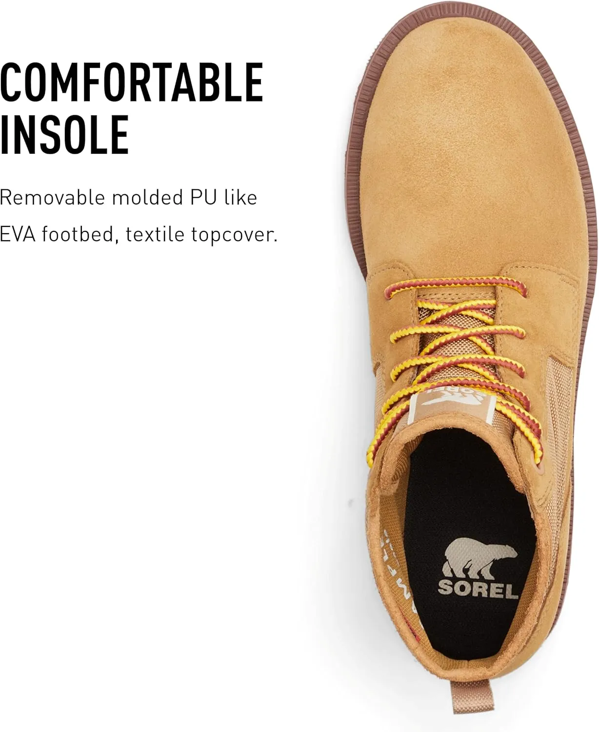 Sorel Men's Caribou Mod Chukka WP Boot — Waterproof Suede & Nylon Rain Boots