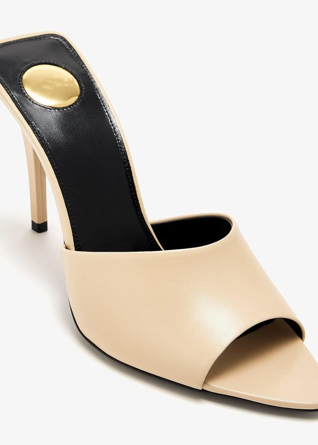 Stiletto High Heel Mules for Women Open Peep Pointed Toe Heeled Sandals Patent Leather Slip On Slingback Mule Dress Party Pumps