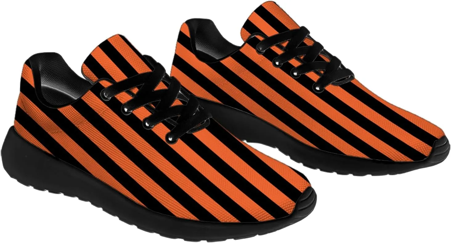 Striped Tennis Shoes for Men Women Running Walking Shoes Gym Athletic Sneakers Gifts for Mom Dad