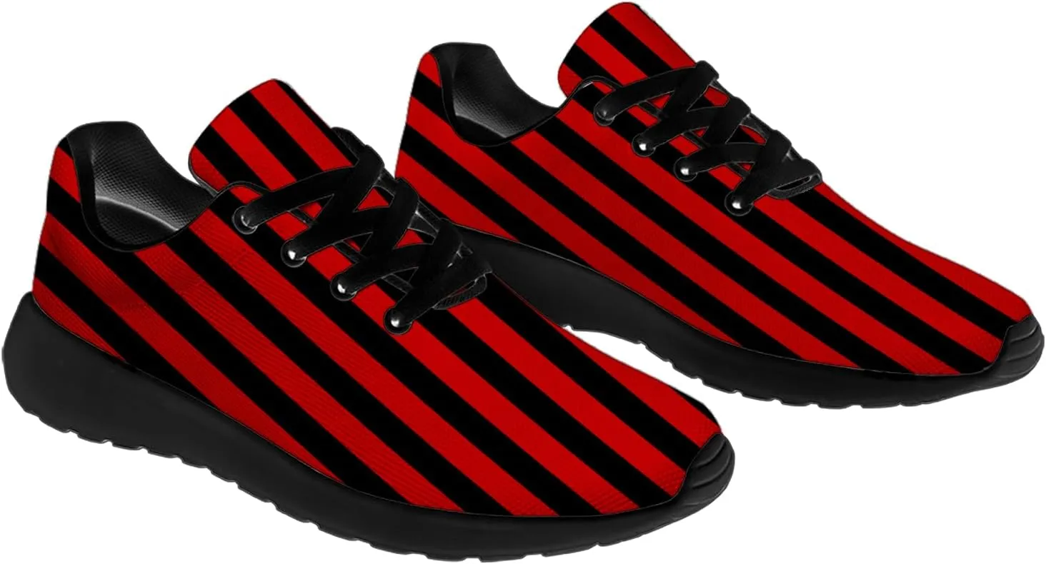 Striped Tennis Shoes for Men Women Running Walking Shoes Gym Athletic Sneakers Gifts for Mom Dad