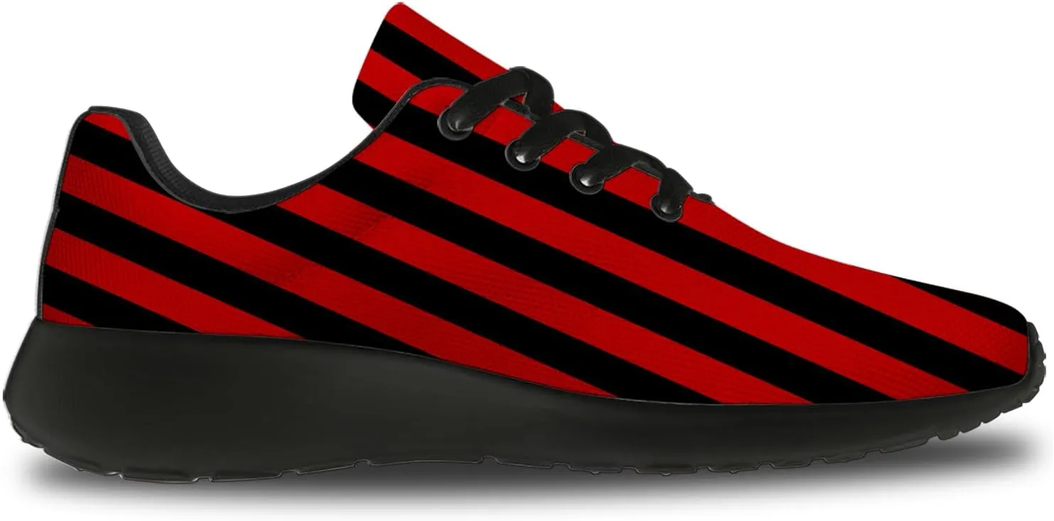 Striped Tennis Shoes for Men Women Running Walking Shoes Gym Athletic Sneakers Gifts for Mom Dad