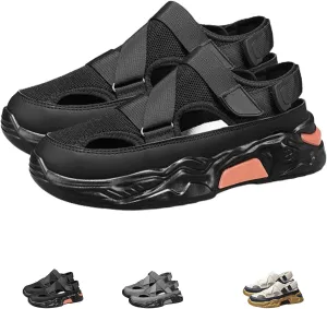 Summer Mesh Breathable Sandals, Lightweight Non-slip Sandals For Men, Casual Thick-Soled Beach Walking Fisherman Shoes
