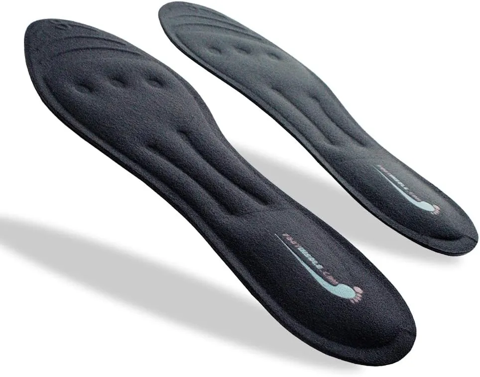 Superior Massaging Gel Shoe Inserts – Comfort & Shock-Absorbing Insoles for Foot Relief, Glycerin-Filled for Men & Women (10 US Men's (L2 Size))