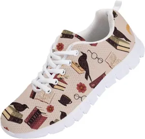 SYtrade Sneaker for Women Lace-up Athletic Running Sports Shoes White Sole