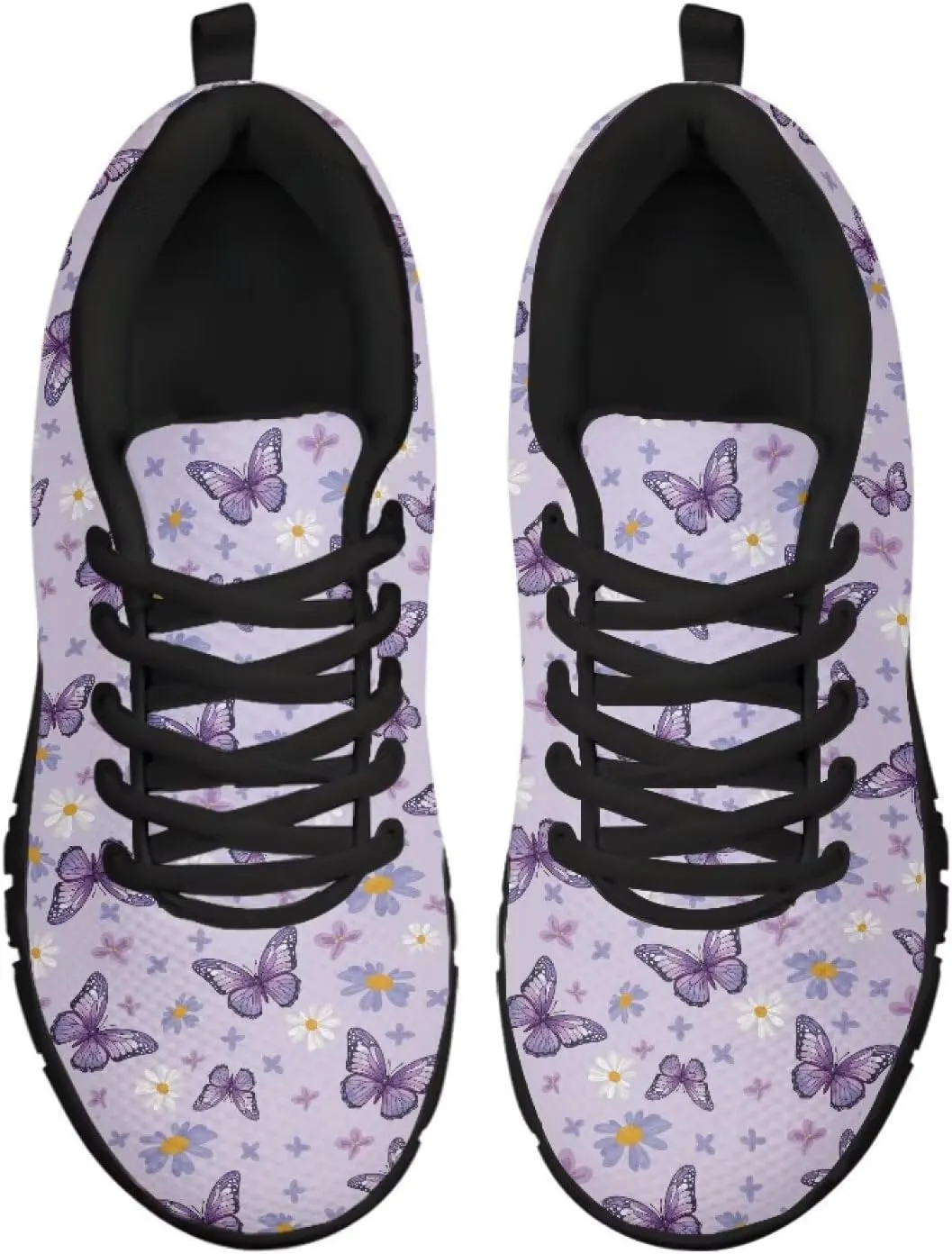 SYtrade Women's Tennis Shoes Canvas Lace-up Athletic Fashion Sneaker Black Sole