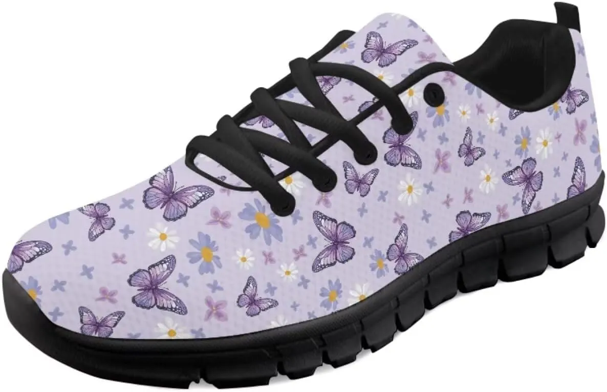 SYtrade Women's Tennis Shoes Canvas Lace-up Athletic Fashion Sneaker Black Sole