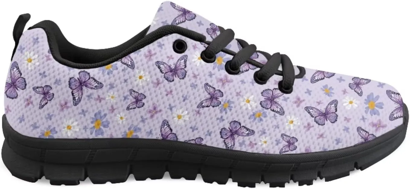 SYtrade Women's Tennis Shoes Canvas Lace-up Athletic Fashion Sneaker Black Sole
