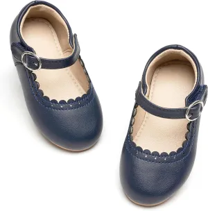 THEE BRON Toddler Mary Janes | Arch Support Leather Princess Shoes | Birthday Party Flats