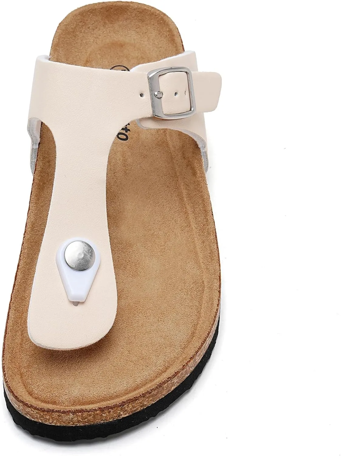 Torotto Boys Girls Glitter Slide Sandals Kids Flip Flops Cork Slipper with Adjustable Straps (Toddler/Little Kid/Big Kid)