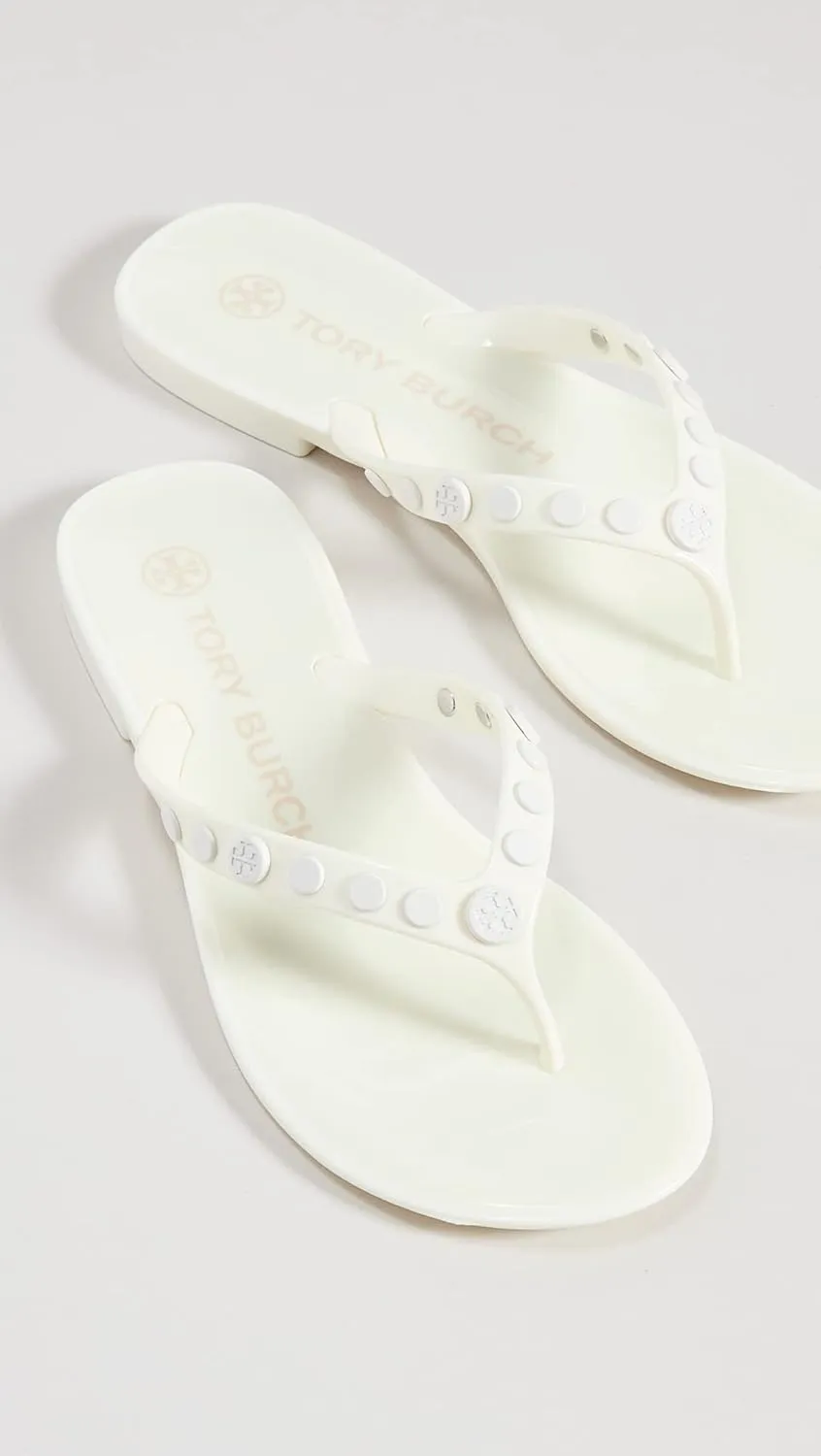 Tory Burch Women's Studded Jelly Thong Sandals