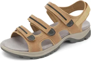 UBFEN Womens Hiking Sandals Comfortable Walking Arch Support Adjustable Straps Breathable and Durable for Outdoor Adventures Travel Beach