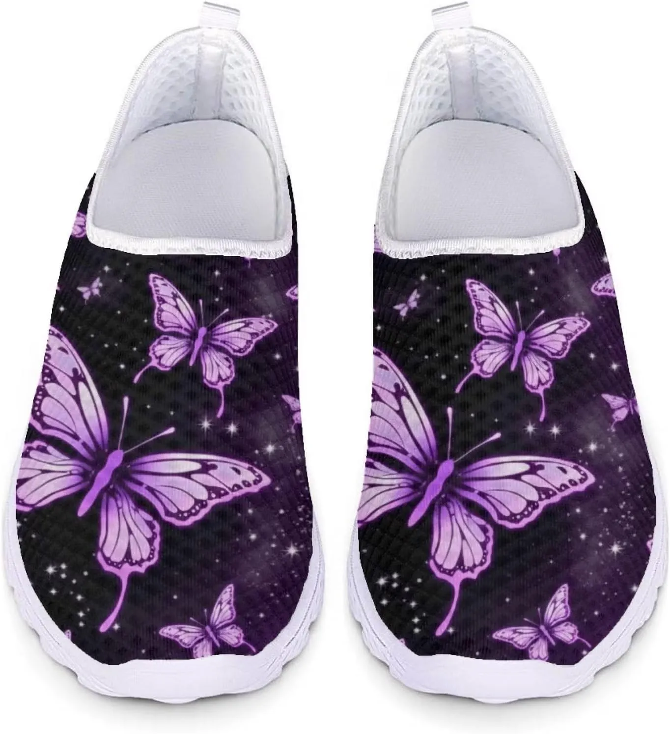 Uourmeti Women’S Running Shoes Gym Walking Workout Sneakers Slip Ons Size 5.5-11.5
