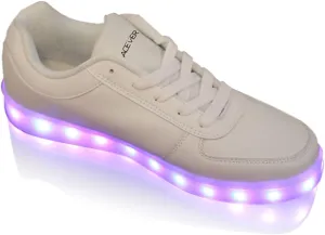 USB Charging LED Lighted Luminous Couple Casual Shoes Women's LED Shoes LED Sneakers Christmas Cosplay (US75-Women-)