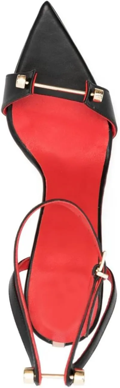 Vertundy Women's Stilettos High-Heeled Sandals - Ankle Buckle Strap Pointed Toe Fashion Sexy Dress Sandals for Ladies